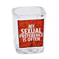 Square My Sexual Preference Is Often Shot Glass - 1.5 oz. at Spencer's