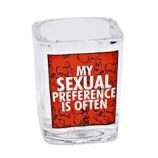 Square My Sexual Preference Is Often Shot Glass - 1.5 oz. at Spencer's