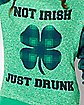 Plaid Shamrock Not Irish Just Drunk St. Patrick's Day Sweatshirt