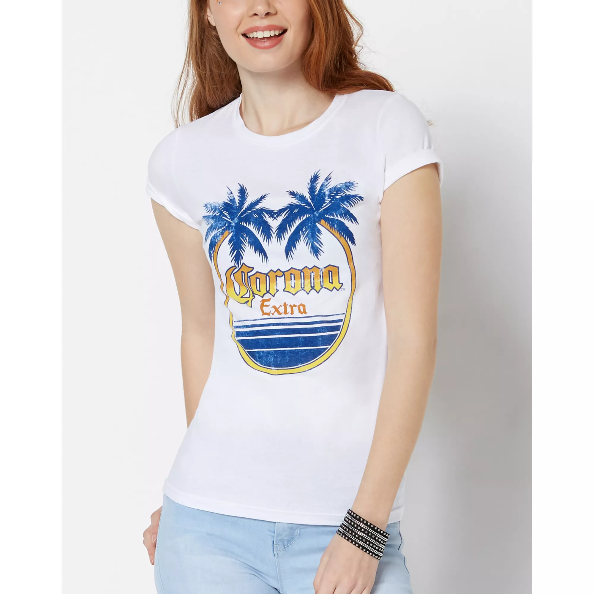 Palm Tree Corona Extra T Shirt at Spencer's