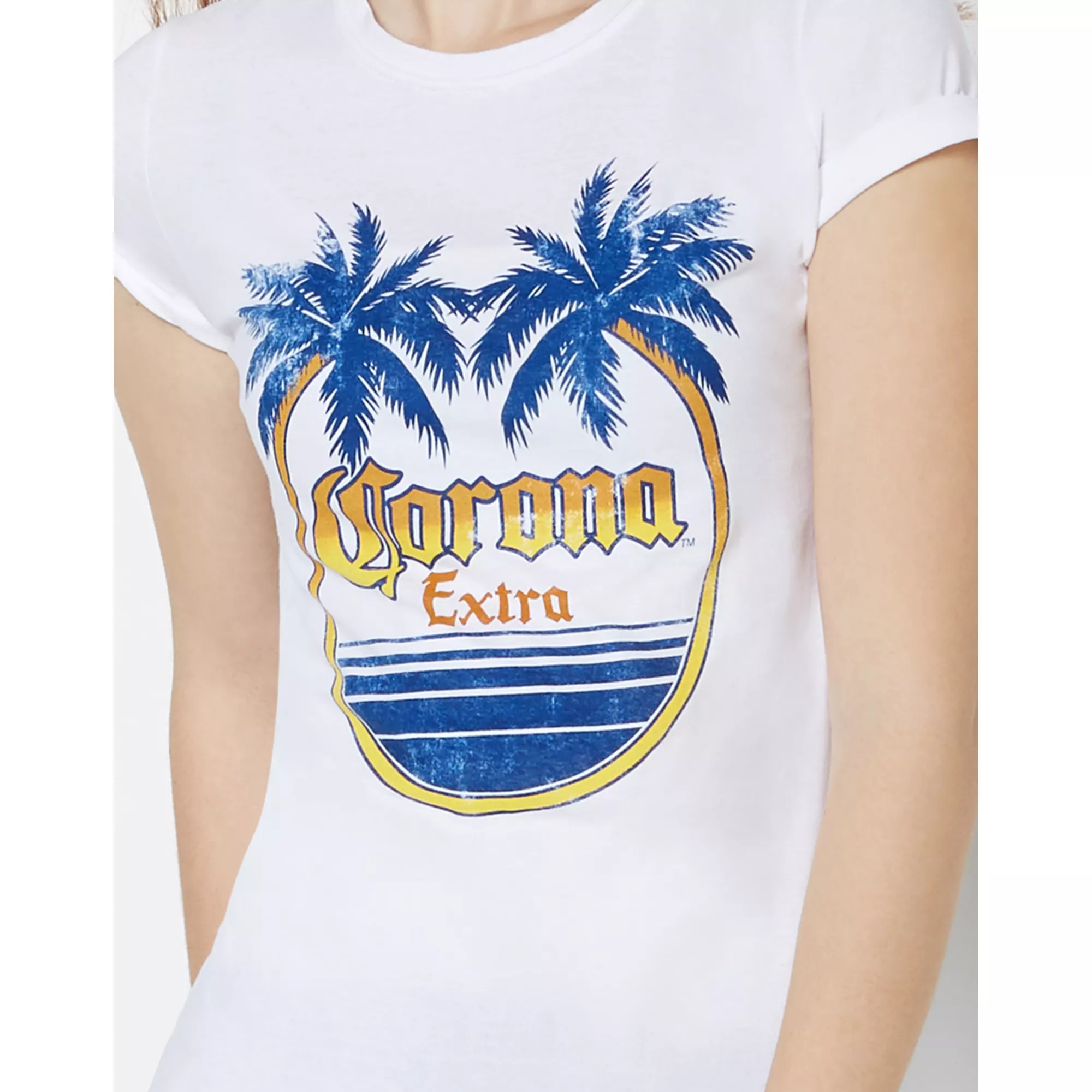 Palm Tree Corona Extra T Shirt at Spencer's