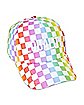 Rainbow Checkered Equality Dad Hat