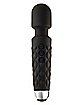 Black Velvet Waterproof 20-Function Multi-Speed Rechargeable Wand Massager 7 Inch - Hott Love Extreme