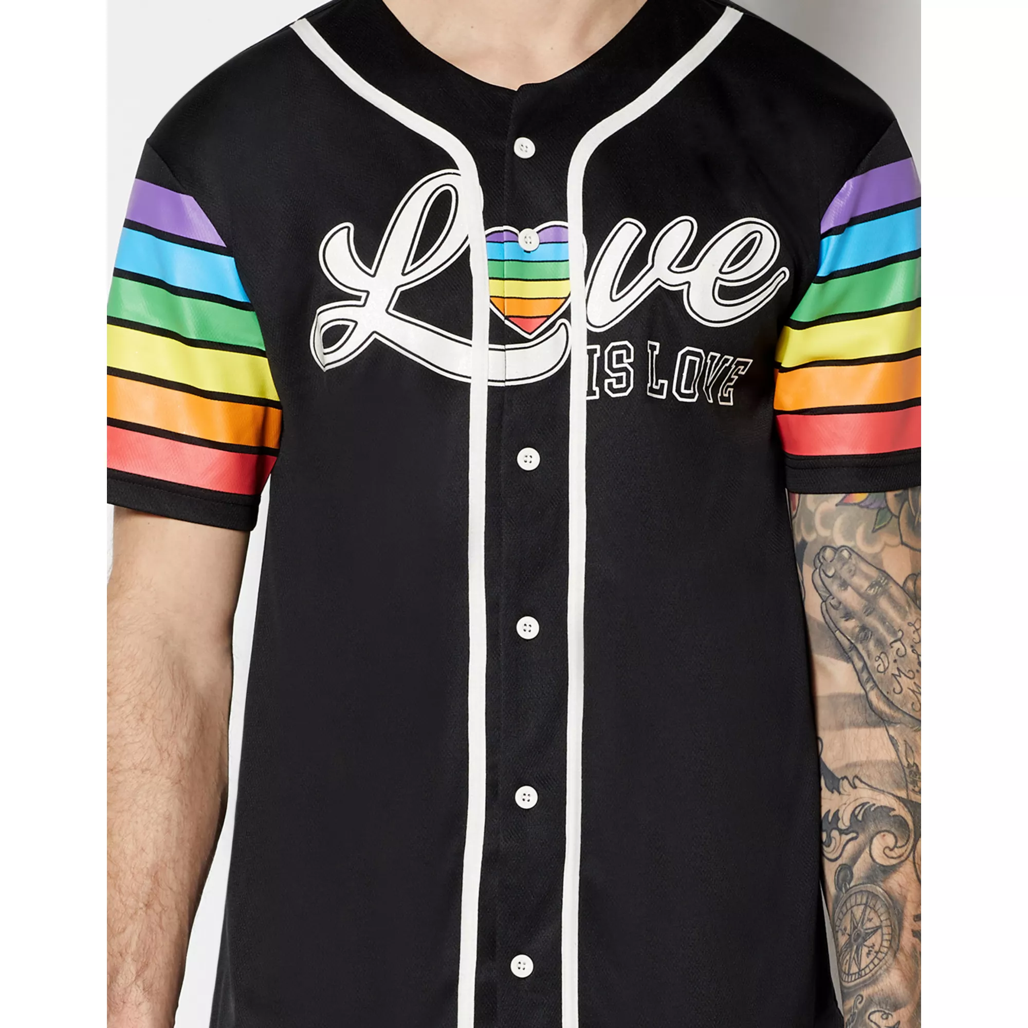 Love Is Love Rainbow Pride Jersey at Spencer's