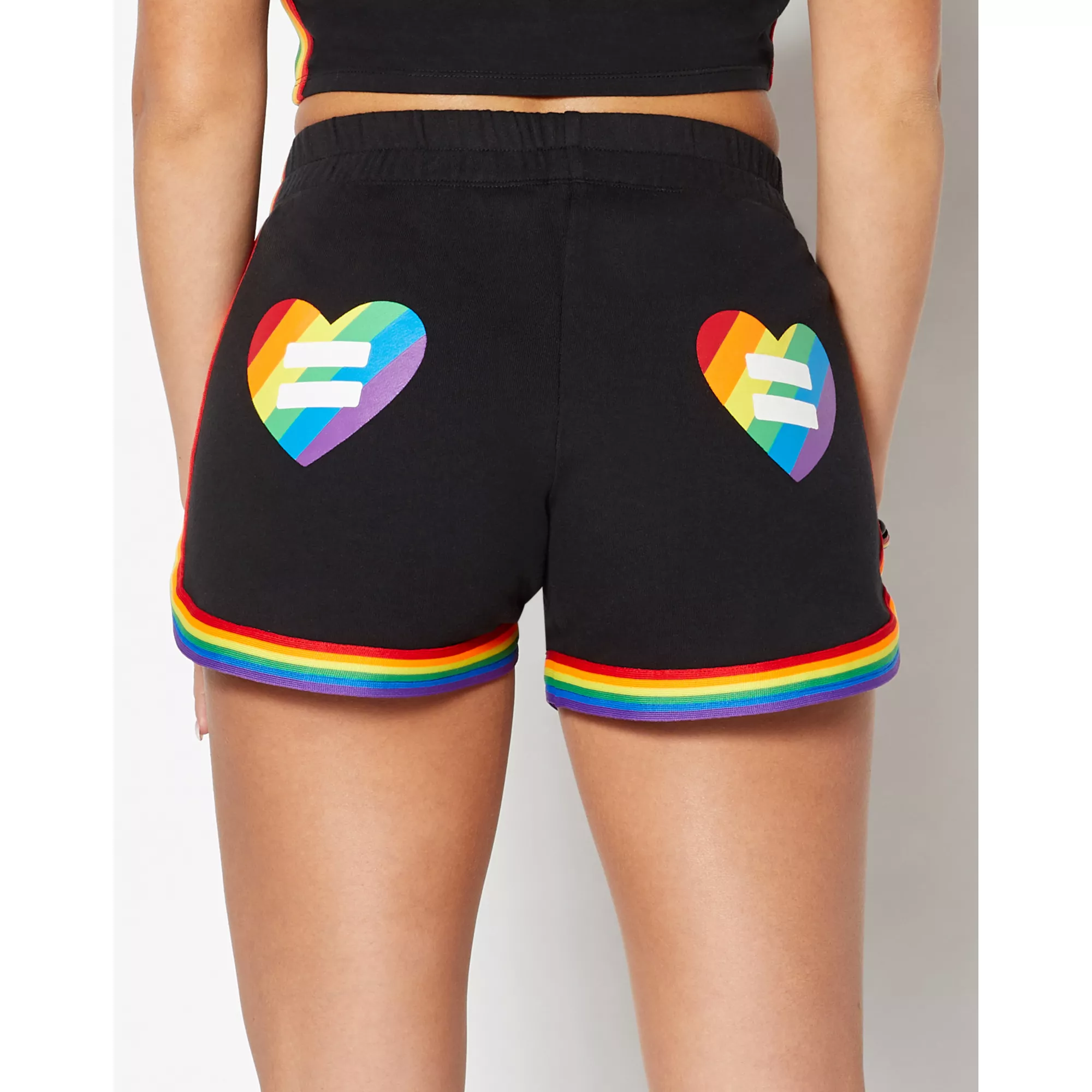 Equality Pride Rainbow Shorts at Spencer's