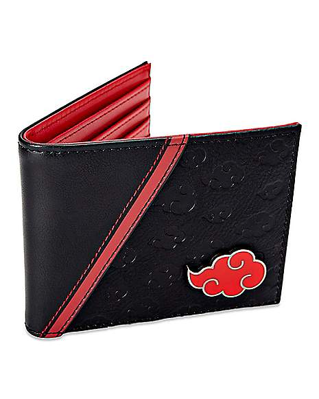 Naruto Logos Black And Red Bifold Wallet
