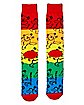 Rainbow Grateful Dead Crew Socks
