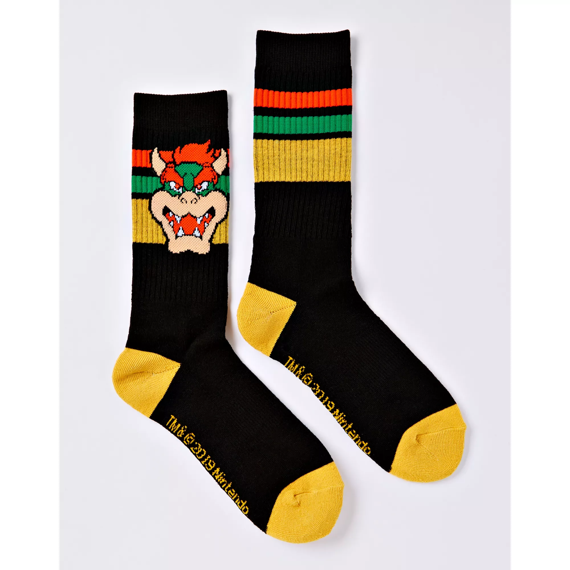Athletic Bowser Crew Socks - Nintendo at Spencer's