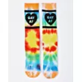 Gay AF Tie Dye Crew Socks at Spencer's
