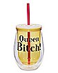 Queen Bitch Cup With Straw - 12 oz.