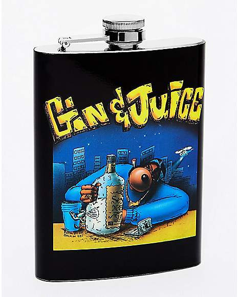 Gin and Juice Snoop Dogg Flask - 8 oz. - Spencer's