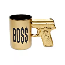 Goldtone Gun Boss Coffee Mug - 18 oz. at Spencer's