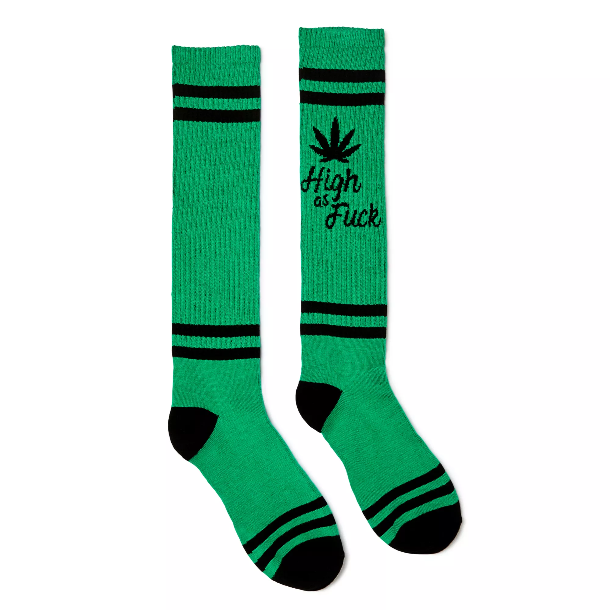 High As Fuck Knee High Socks at Spencer's