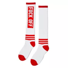 Fuck Off Knee High Socks at Spencer's