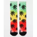 Tie Dye Rasta Weed Leaf Crew Socks at Spencer's