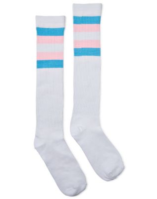 Transgender Stripe Knee High Socks - Spencer's