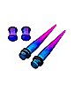 Multi-Pack Ombre Glitter Tapers and Plugs - 2 Pair