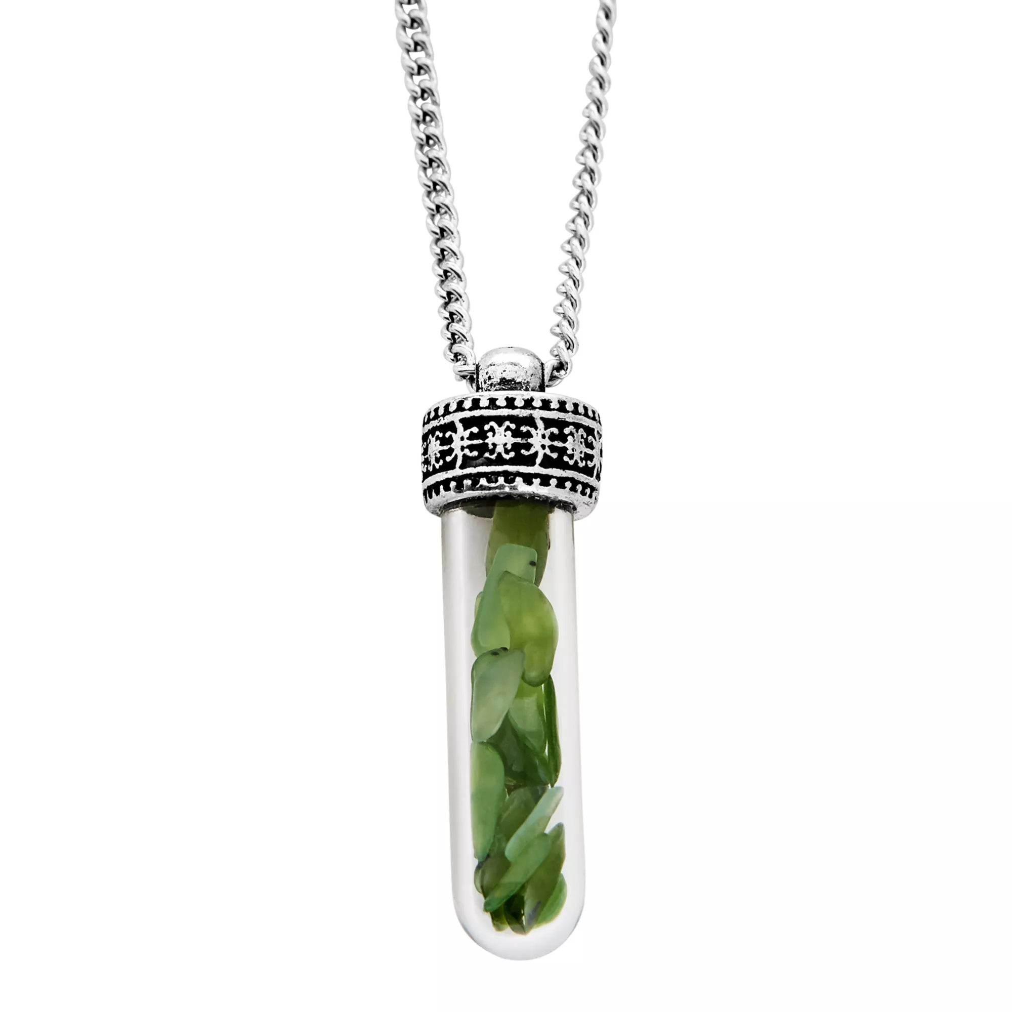 Green Chip Necklace at Spencer's