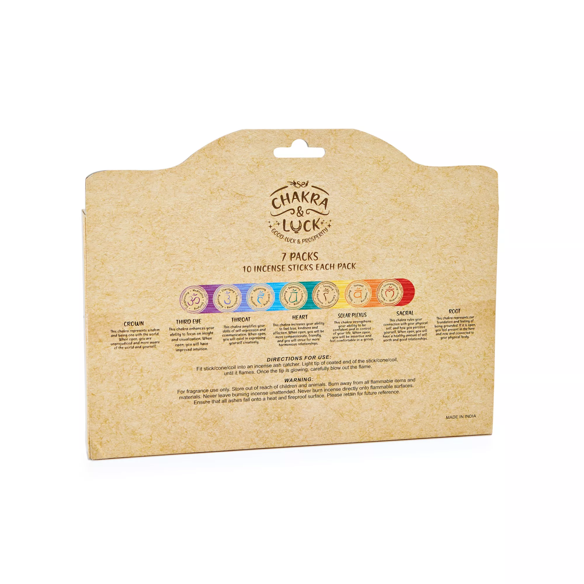 Chakra Incense - 7 Pack