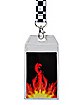 Fire and Checkered Lanyard