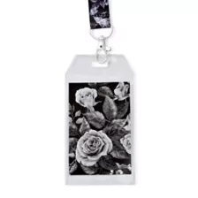 Grey Floral Lanyard at Spencer's