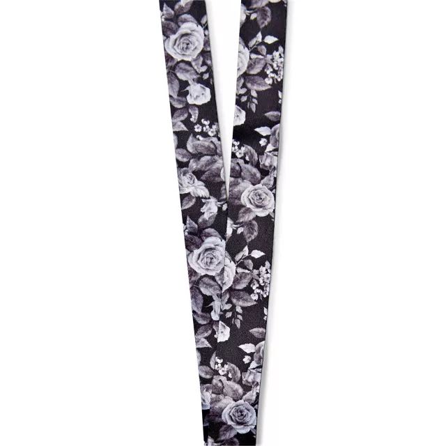 Grey Floral Lanyard at Spencer's
