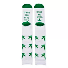 Bring Me Weed Knee High Socks at Spencer's
