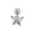 CZ Butterfly Belly Ring - 14 Gauge at Spencer's
