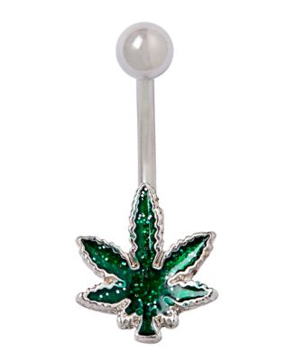 Weed on sale belly ring