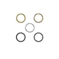 Multi-Pack Colored Hoop Nose Rings - 5 Pack at Spencer's