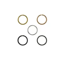 Multi-Pack Colored Hoop Nose Rings - 5 Pack at Spencer's