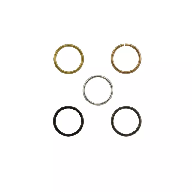 Multi-Pack Colored Hoop Nose Rings - 5 Pack at Spencer's