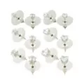 Multi-Pack CZ Stars and Heart Stud Earrings 6 Pair - 20 Gauge at Spencer's