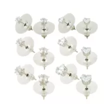 Multi-Pack CZ Stars and Heart Stud Earrings 6 Pair - 20 Gauge at Spencer's