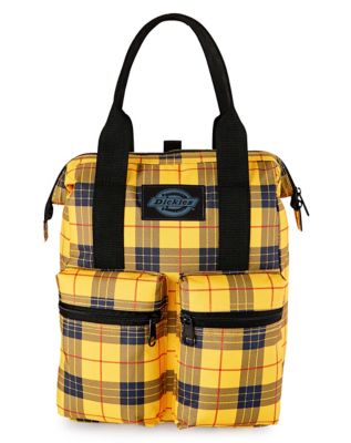 dickies yellow plaid fashion backpack