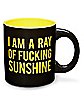 Black I Am A Ray of Sunshine Coffee Mug - 20 oz.