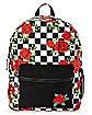 Checkered Rose Backpack