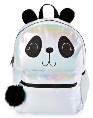 iridescent panda animal backpack