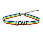 Rainbow Love Choker Necklace