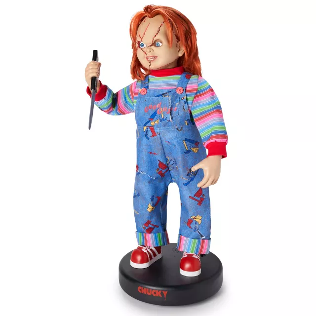2.4 Ft Bump ‘N Go Chucky Animatronic - Decorations