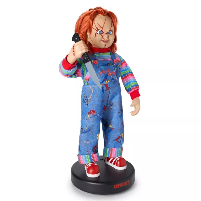 2.4 Ft Bump ‘N Go Chucky Animatronic - Decorations