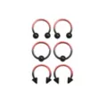 Multi-Pack Ombre Horseshoe Rings and Captive Rings - 3 Pair at Spencer's