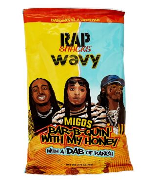 Migos Bar-B-Quin' With My Honey and Ranch Wavy Potato Chips