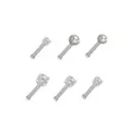 Multi-Pack CZ Stud Nose Rings - 6 Pack at Spencer's