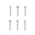 Multi-Pack CZ Stud Nose Rings - 6 Pack at Spencer's