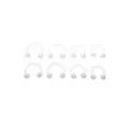 Multi-Pack Glow In The Dark Horseshoe Rings - 4 Pair at Spencer's