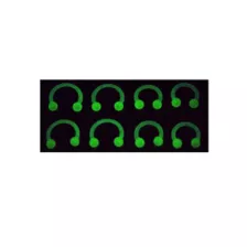 Multi-Pack Glow In The Dark Horseshoe Rings - 4 Pair at Spencer's