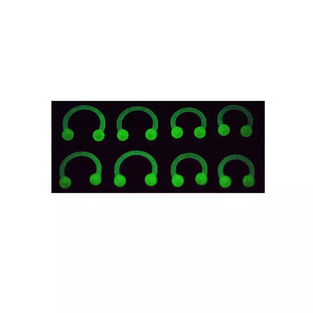 Multi-Pack Glow In The Dark Horseshoe Rings - 4 Pair at Spencer's
