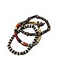 Multi-Pack Wood Thread Bracelets - 3 Pack