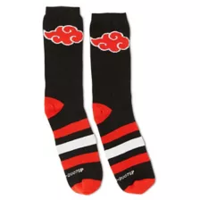 Striped Cloud Naruto Crew Socks at Spencer's